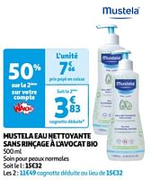 Promoties Mustela eau nettoyante sans rinçage à l`avocat bio - Mustela - Geldig van 28/05/2024 tot 17/06/2024 bij Auchan