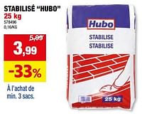 Promotions Stabilisé hubo - Produit maison - Hubo  - Valide de 29/05/2024 à 09/06/2024 chez Hubo