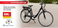 Promoties Elektrische fietsen evobike voorwielmotor zwart - Evobike - Geldig van 01/05/2024 tot 31/07/2024 bij Hubo