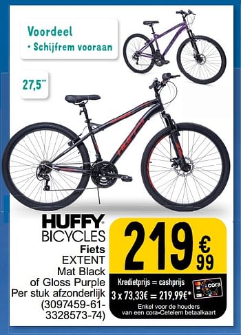 Promoties Huffy bicycles fiets extent - Huffy Bicycles - Geldig van 14/05/2024 tot 30/09/2024 bij Cora