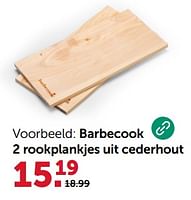 Promoties Barbecook 2 rookplankjes uit cederhout - Barbecook - Geldig van 31/05/2024 tot 02/06/2024 bij Aveve