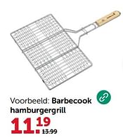 Promoties Barbecook hamburgergrill - Barbecook - Geldig van 31/05/2024 tot 02/06/2024 bij Aveve