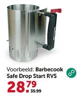 Promoties Barbecook safe drop start rvs - Barbecook - Geldig van 31/05/2024 tot 02/06/2024 bij Aveve