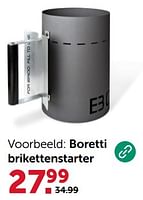 Promoties Boretti brikettenstarter - Boretti - Geldig van 31/05/2024 tot 02/06/2024 bij Aveve
