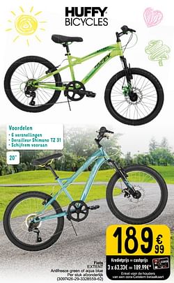 Fiets extent antifreeze green of aqua blue