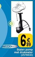Promoties Stalen pomp met drukmeter - Maxxus - Geldig van 14/05/2024 tot 30/09/2024 bij Cora