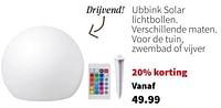 Promoties Ubbink solar lichtbollen - Ubbink - Geldig van 03/06/2024 tot 09/06/2024 bij Intratuin
