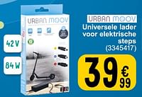 Promoties Universele lader voor elektrische steps - Urban Moov - Geldig van 14/05/2024 tot 30/09/2024 bij Cora