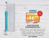 Promoties Elektrische tandenborstel - Oral-B - Geldig van 29/05/2024 tot 03/06/2024 bij Trafic