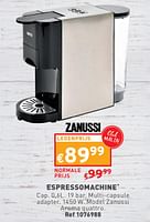 Promoties Espressomachine zanussi aroma quattro - Zanussi - Geldig van 29/05/2024 tot 03/06/2024 bij Trafic