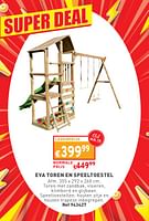 Promoties Eva toren en speeltoestel - Huismerk - Trafic  - Geldig van 29/05/2024 tot 03/06/2024 bij Trafic