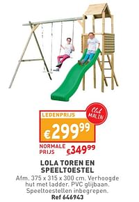 Lola toren en speeltoestel-Huismerk - Trafic 