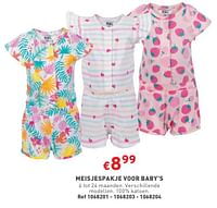 Promoties Meisjespakje voor baby’s - Huismerk - Trafic  - Geldig van 29/05/2024 tot 03/06/2024 bij Trafic