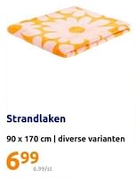 Promoties Strandlaken - Huismerk - Action - Geldig van 29/05/2024 tot 04/06/2024 bij Action