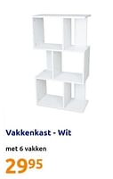 Promoties Vakkenkast - wit - Huismerk - Action - Geldig van 29/05/2024 tot 04/06/2024 bij Action