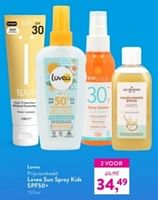 Promoties Lovea sun spray kids spf50+ - Lovea - Geldig van 02/06/2024 tot 09/06/2024 bij Holland & Barret
