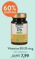 Promoties Vitamine d3 25 mcg - Huismerk - Holland & Barrett - Geldig van 02/06/2024 tot 09/06/2024 bij Holland & Barret