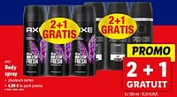 Promotions Body spray - Axe - Valide de 05/06/2024 à 11/06/2024 chez Lidl