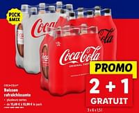 Promotions Boisson rafraîchissante - Coca Cola - Valide de 05/06/2024 à 11/06/2024 chez Lidl