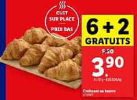 Promotions Croissant au beurre - Produit maison - Lidl - Valide de 05/06/2024 à 11/06/2024 chez Lidl