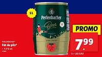 Promotions Fût de pils - Perlenbacher - Valide de 05/06/2024 à 11/06/2024 chez Lidl