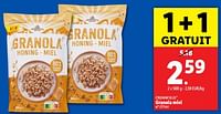 Promotions Granola miel - Crownfield - Valide de 05/06/2024 à 11/06/2024 chez Lidl