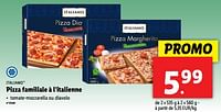 Promotions Pizza familiale à l’italienne - Italiamo - Valide de 05/06/2024 à 11/06/2024 chez Lidl