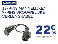 Promoties 13-pins mannelijke- 7-pins vrouwelijke verlengkabel - Norauto - Geldig van 01/05/2024 tot 04/06/2024 bij Auto 5