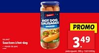Promotions Saucisses à hot-dog - Dulano - Valide de 05/06/2024 à 11/06/2024 chez Lidl
