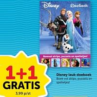 Promoties Disney leuk doeboek - Huismerk - Boekenvoordeel - Geldig van 01/06/2024 tot 09/06/2024 bij BoekenVoordeel
