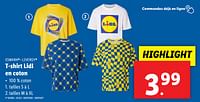 Promotions T-shirt lidl en coton - Esmara - Valide de 05/06/2024 à 11/06/2024 chez Lidl