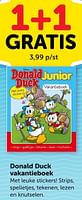 Promoties Donald duck vakantieboek - Huismerk - Boekenvoordeel - Geldig van 01/06/2024 tot 09/06/2024 bij BoekenVoordeel