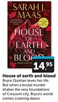 Promoties House of earth and blood - Huismerk - Boekenvoordeel - Geldig van 01/06/2024 tot 09/06/2024 bij BoekenVoordeel