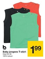 Promoties Baby jongens t-shirt - Huismerk - Zeeman  - Geldig van 01/06/2024 tot 14/06/2024 bij Zeeman