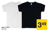Promoties Heren t-shirt - Huismerk - Zeeman  - Geldig van 01/06/2024 tot 14/06/2024 bij Zeeman