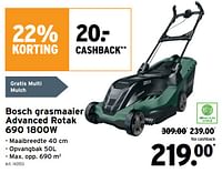 Promoties Bosch grasmaaier advanced rotak 690 - Bosch - Geldig van 22/05/2024 tot 18/06/2024 bij Gamma