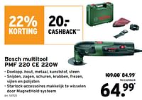 Promoties Bosch multitool pmf 220 ce - Bosch - Geldig van 22/05/2024 tot 18/06/2024 bij Gamma