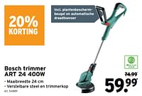 Promoties Bosch trimmer art 24 - Bosch - Geldig van 22/05/2024 tot 18/06/2024 bij Gamma