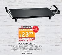 Promotions Plancha grill - Homday - Valide de 29/05/2024 à 03/06/2024 chez Trafic
