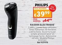 Promotions Rasoir electrique philips s1121-41 - Philips - Valide de 29/05/2024 à 03/06/2024 chez Trafic