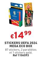 Promotions Stickers uefa 2024 mega eco box - Produit maison - Trafic  - Valide de 29/05/2024 à 03/06/2024 chez Trafic