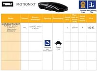 Promoties Dakkoffer motion xt sport - Thule - Geldig van 01/05/2024 tot 04/06/2024 bij Auto 5