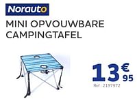 Promoties Mini opvouwbare campingtafel - Norauto - Geldig van 01/05/2024 tot 04/06/2024 bij Auto 5