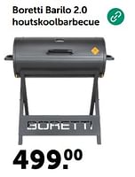 Promoties Boretti barilo 2.0 houtskoolbarbecue - Boretti - Geldig van 29/05/2024 tot 09/06/2024 bij Aveve