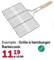 Promotions Grille à hamburger barbecook - Barbecook - Valide de 31/05/2024 à 02/06/2024 chez Aveve