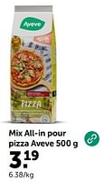 Promotions Mix all-in pour pizza aveve - Produit maison - Aveve - Valide de 31/05/2024 à 02/06/2024 chez Aveve