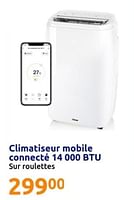 Promotions Climatiseur mobile connecté 14 000 btu - Produit Maison - Action - Valide de 29/05/2024 à 04/06/2024 chez Action