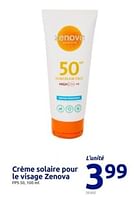 Promotions Crème solaire pour le visage zenova - Zenova - Valide de 29/05/2024 à 04/06/2024 chez Action