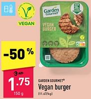 Promoties Vegan burger - Garden Gourmet - Geldig van 10/06/2024 tot 16/06/2024 bij Aldi