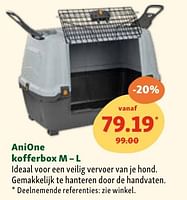 Promoties Anione kofferbox m - l - Anione - Geldig van 05/06/2024 tot 10/06/2024 bij Maxi Zoo
